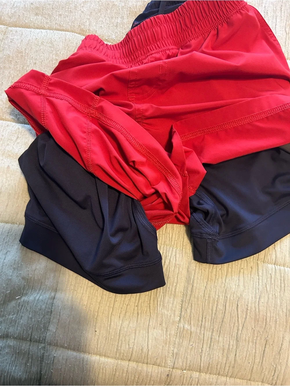 Men's Red Performance Shorts